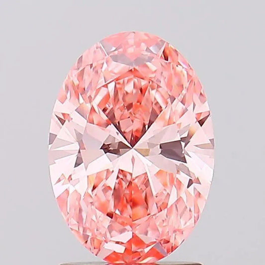 1.58ct Oval Lab Grown Diamond (Colour Fancy Vivid Pink, Clarity VVS2, IGI Certified) AG & CO Jewellery