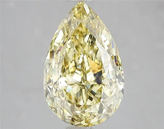 3.03ct Pear Lab Grown Diamond (Colour Fancy Intense Yellow, Clarity SI2, IGI Certified) AG & CO Jewellery