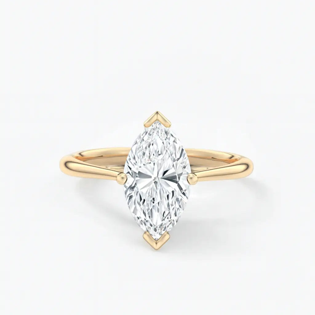 3.00ct marquise solitaire engagement ring 18k solid yellow gold ag & co jewellery