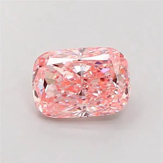 3.00ct Cushion modified Lab Grown Diamond (Colour Fancy Vivid Pink, Clarity VS2, IGI Certified) - AG & CO Jewellery