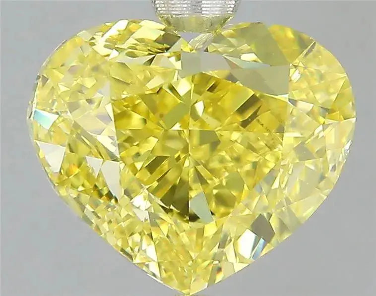 3.00ct Heart Natural Diamond (Colour Fancy Vivid Yellow, Clarity VS2, GIA Certified)