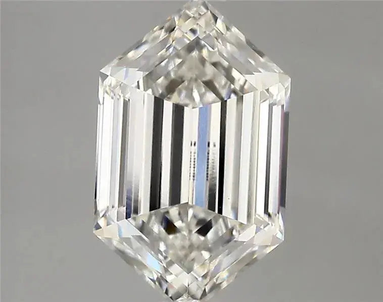 3.00ct hexagonal lab grown diamond (colour f, clarity vvs2, igi certified)