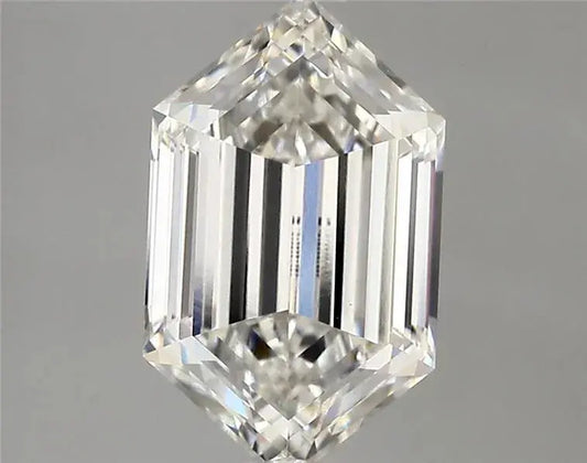 3.00ct Hexagonal Lab Grown Diamond (Colour F, Clarity VVS2, IGI Certified)