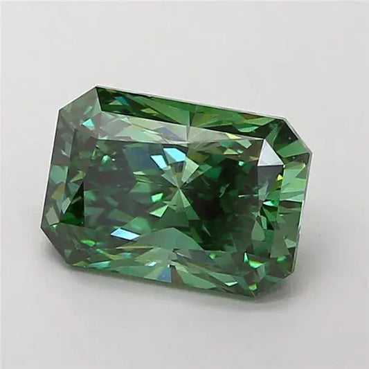 3.01ct Radiant Lab Grown Diamond (Colour Fancy Vivid Green, Clarity VS1, IGI Certified) AG & CO Jewellery