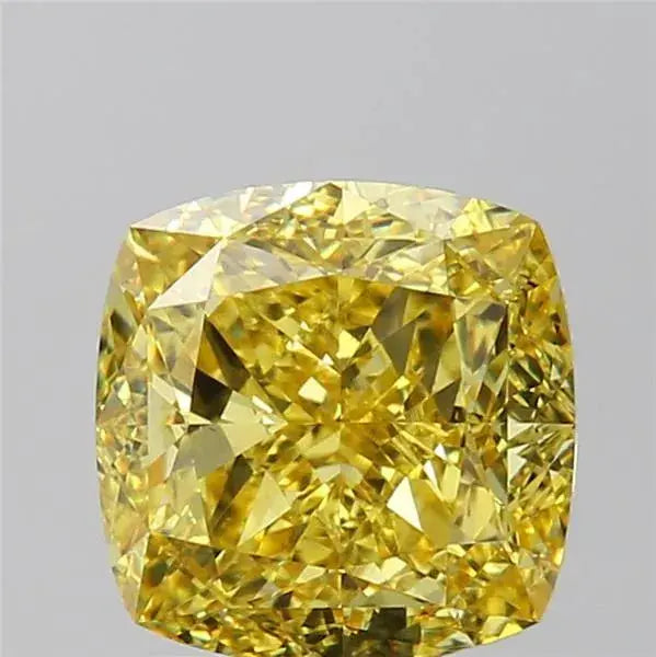 3.02ct Cushion brilliant Natural Diamond (Colour Fancy Vivid Yellow, Clarity VS1, GIA Certified)