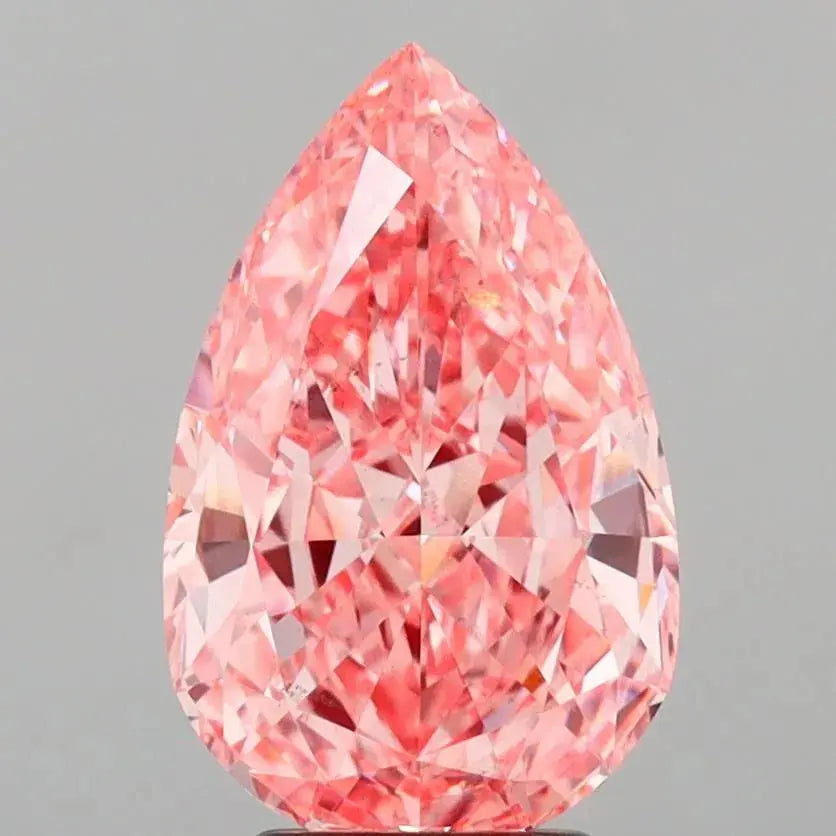 3.07ct Pear Lab Grown Diamond (Colour Fancy Vivid Pink, Clarity VS2, IGI Certified) AG & CO Jewellery