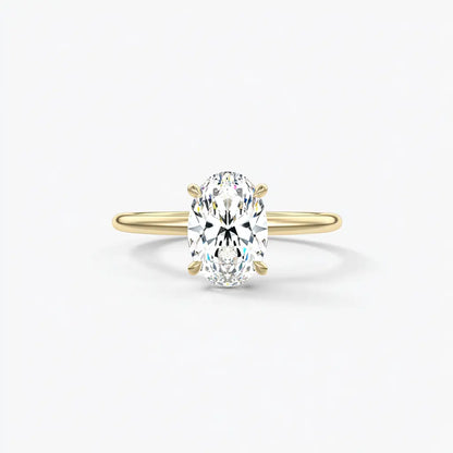 3.50CT Solitaire Lab Grown Diamond Engagement Ring 18K Solid Gold AG & CO Jewellery