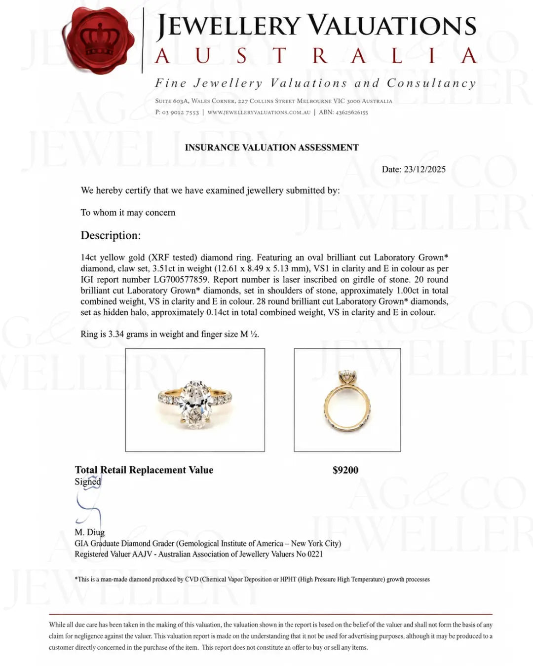 3.51ct oval diamond ring with pavé band and hidden halo ag & co jewellery