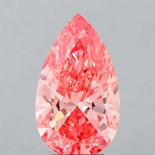 3.59ct Pear Lab Grown Diamond (Colour Fancy Vivid Pink, Clarity VS1, IGI Certified) AG & CO Jewellery