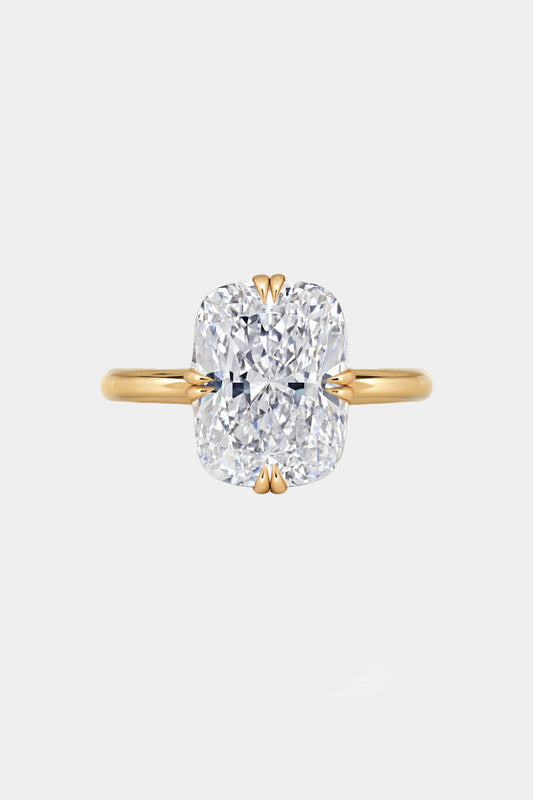 VALENTINA – Cushion Cut Compass Prong Solitaire Ring AG & CO Jewellery