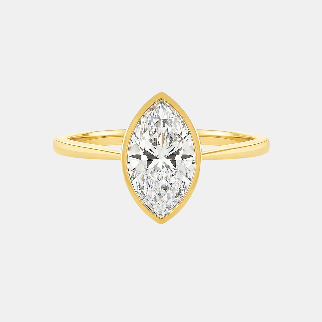 Marquise Bezel Diamond Engagement Ring AG & CO Jewellery