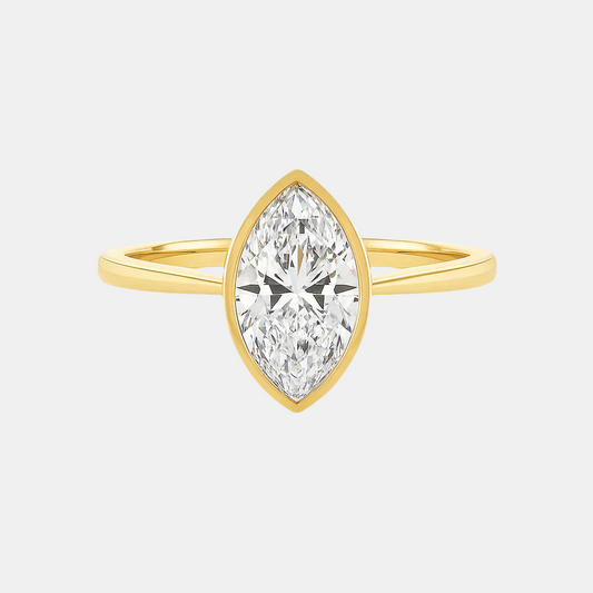 Marquise Bezel Diamond Engagement Ring AG & CO Jewellery