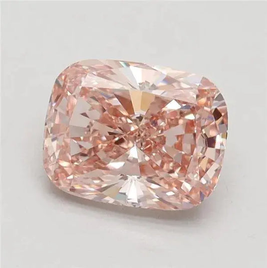 1.59ct Elongated Cushion brilliant Lab Grown Diamond (Colour Fancy Pinkish Brown, Clarity VS1, IGI Certified) - AG & CO Jewellery