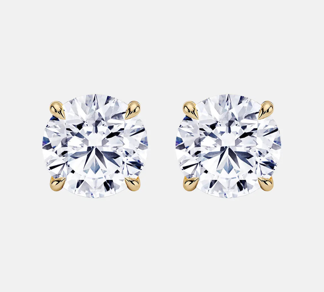 4-prong solitaire stud diamond earrings ag & co jewellery