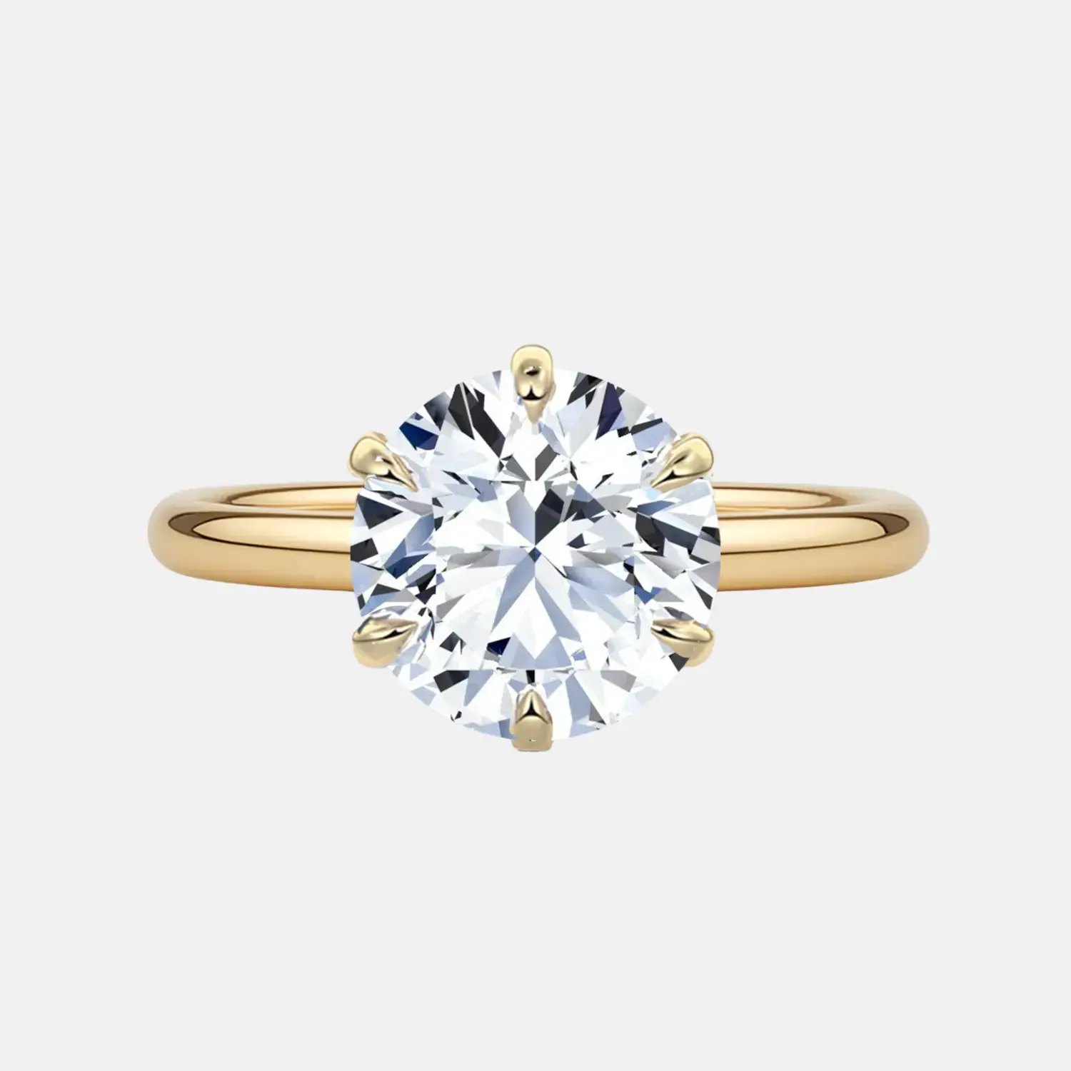 ISLA round brilliant six-prong solitaire engagement ring AG & CO Jewellery