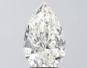 4.00 Carat G-VVS2 Pear Lab Diamond