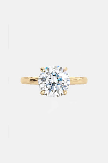 4.00CT Solitaire Lab Grown Diamond Engagement Ring 18K Solid Gold AG & CO Jewellery