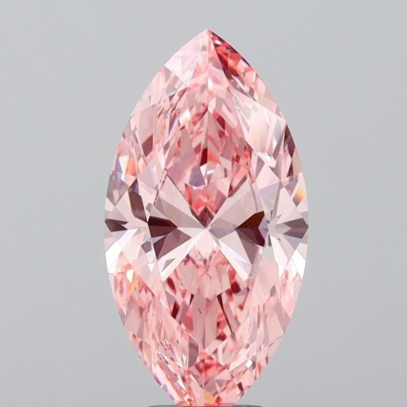 4.06 Carat Marquise Cut Fancy Pink AG & CO Jewellery
