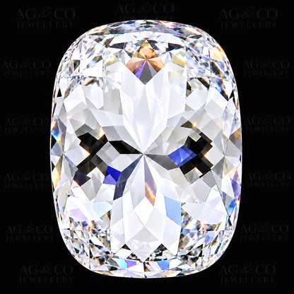 4.38ct Portuguese Cut Cushion Diamond E VVS2 Excellent AG & CO Jewellery