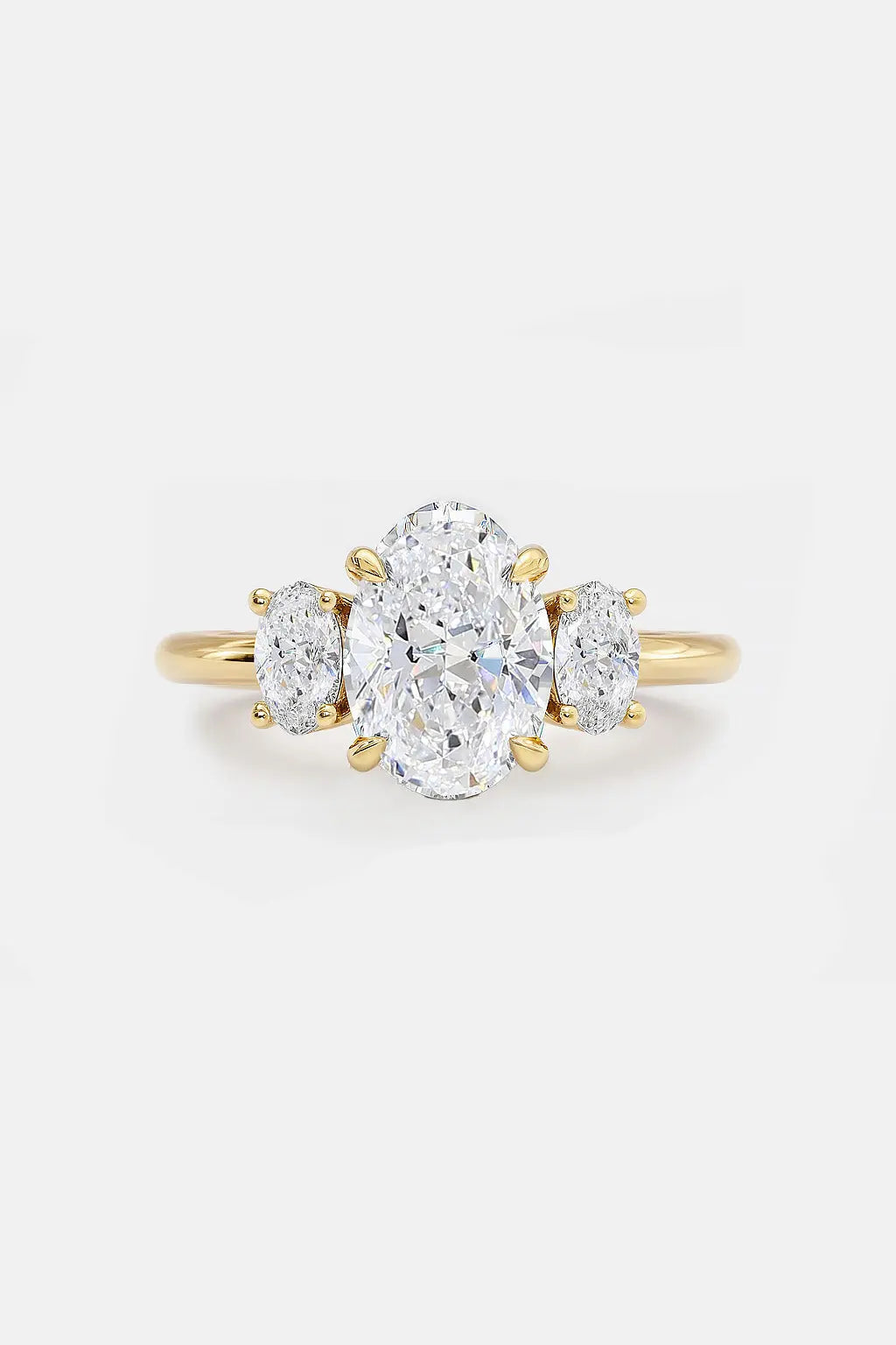 4.50ct oval three stone trilogy engagement ring ag & co jewellery