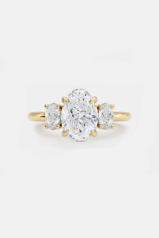 4.50CT Oval Three Stone Trilogy Engagement Ring AG & CO Jewellery