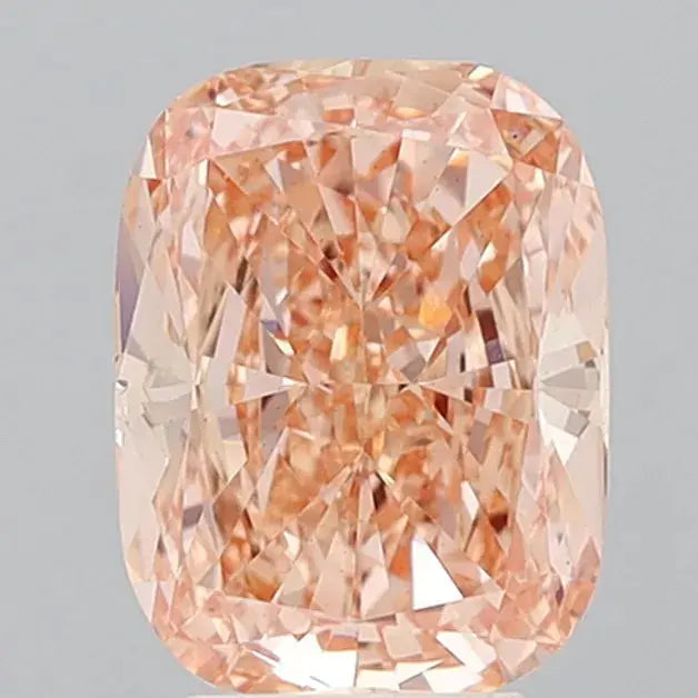 4.50ct cushion modified lab grown diamond (colour fancy intense pink orange, clarity vs1, igi certified) - ag & co jewellery