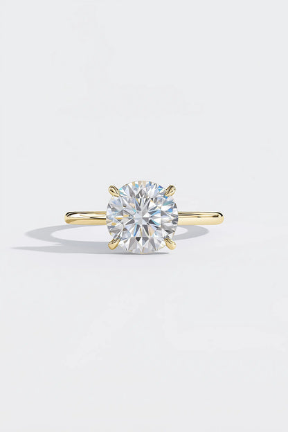 4.54ct IGI Certified Round Lab Grown Diamond Engagement Ring in 14K Yellow Gold AG & CO Jewellery