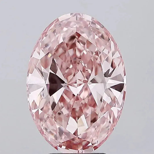 4.55ct Oval Lab Grown Diamond (Colour Fancy Vivid Pink, Clarity VS2, IGI Certified) AG & CO Jewellery