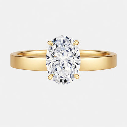 4.60CT Oval Solitaire With Hidden Halo AG & CO Jewellery