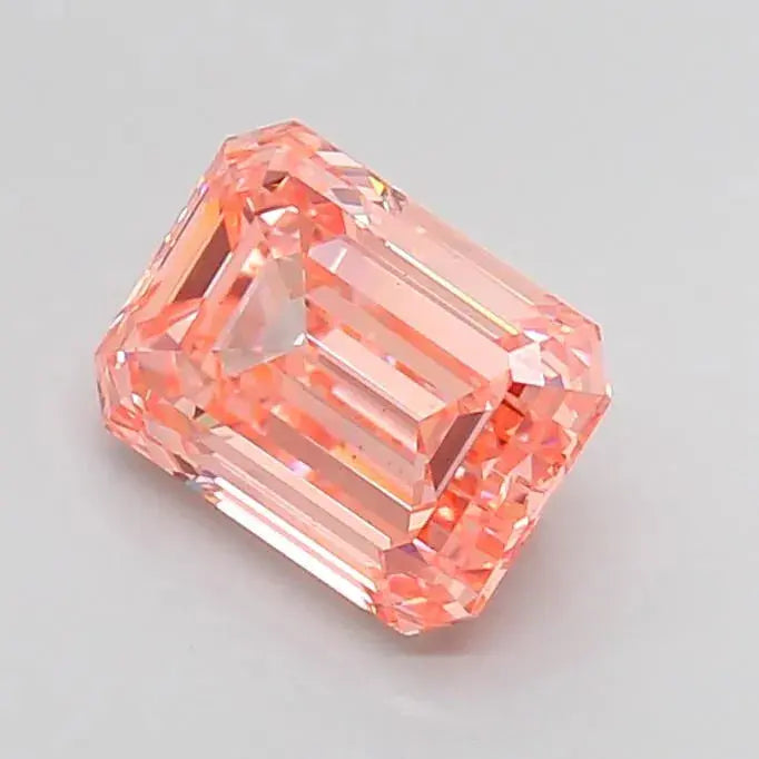 4.05ct Emerald Lab Grown Diamond (Colour Fancy Vivid Pink, Clarity VS1, IGI Certified) - AG & CO Jewellery