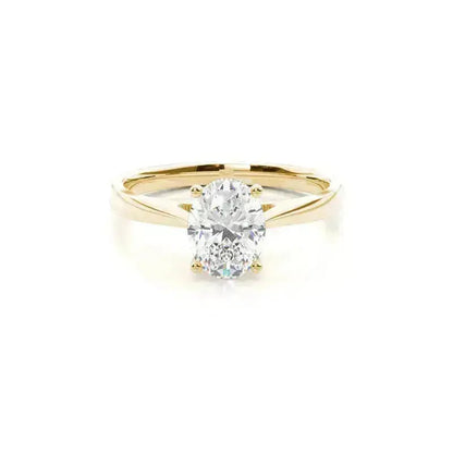 3.00CT Solitaire Lab Grown Diamond Engagement Ring 14K Solid Gold AG & CO Jewellery