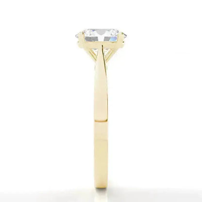 3.00CT Solitaire Lab Grown Diamond Engagement Ring 14K Solid Gold AG & CO Jewellery