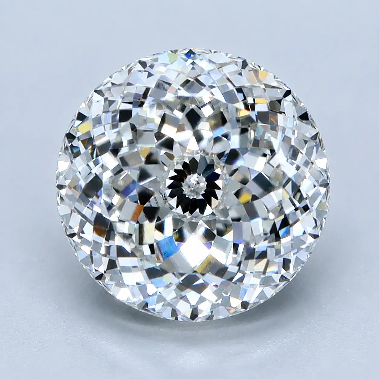 5.00ct portuguese cut round lab grown diamond