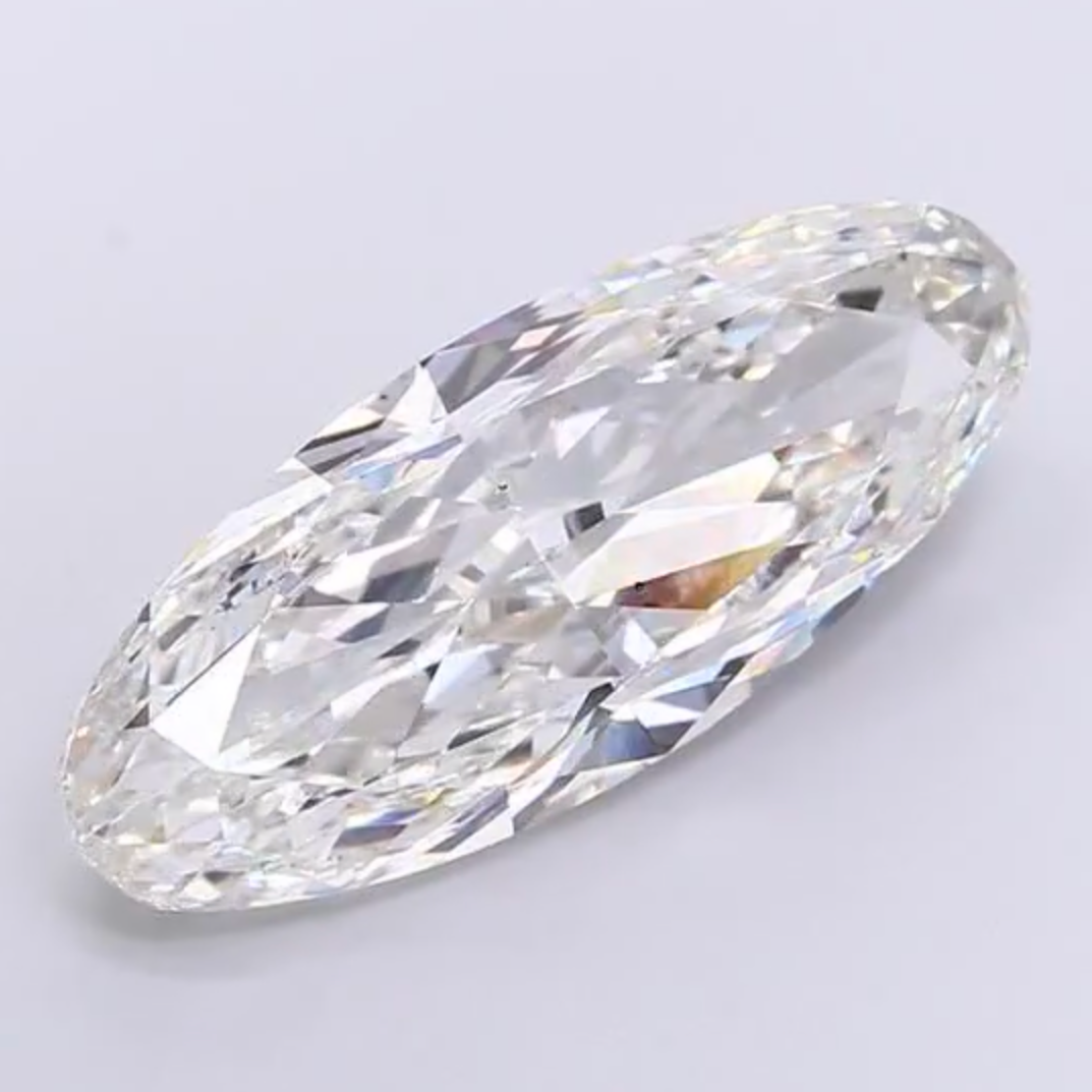 5.03ct Oval Lab-Grown Diamond,  F Color- Clarity  VVS2,   EX/EX,  2.86 Ratio, IGI Certified:  LG750572394 AG & CO Jewellery