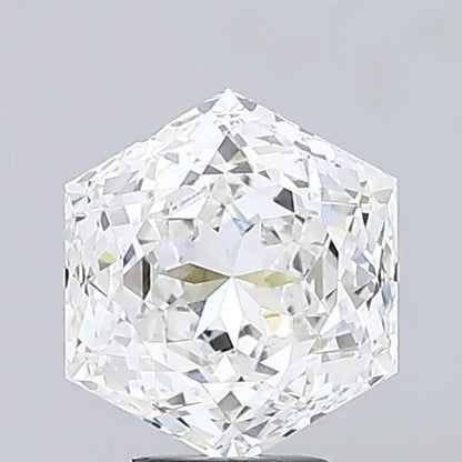 5.28ct Portuguese Cut Hexagon Diamond F VVS2 Excellent AG & CO Jewellery