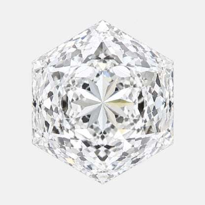 5.28ct Portuguese Cut Hexagon Diamond F VVS2 Excellent AG & CO Jewellery