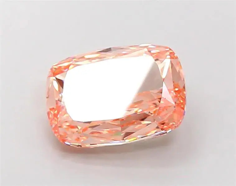 5.57ct cushion modified lab grown diamond (colour fancy pinkish orange, clarity vs1, igi certified) - ag & co jewellery