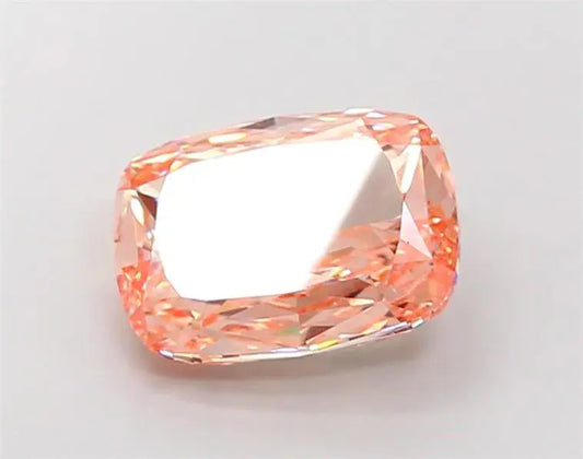 5.57ct Cushion modified Lab Grown Diamond (Colour Fancy Pinkish Orange, Clarity VS1, IGI Certified) - AG & CO Jewellery