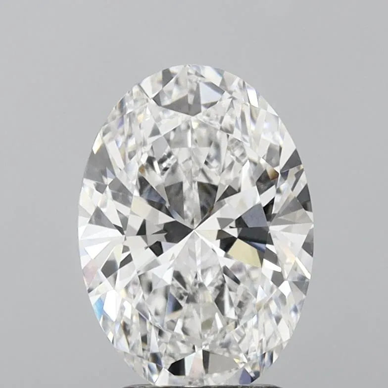 3.07ct oval lab grown diamond (colour e, clarity vvs2, igi)