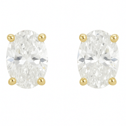 4-Prong Lab Grown Diamond Stud Earrings 0.50-6.00 carat Diamond Studs 14K Solid Gold IGI certified AG & CO Jewellery