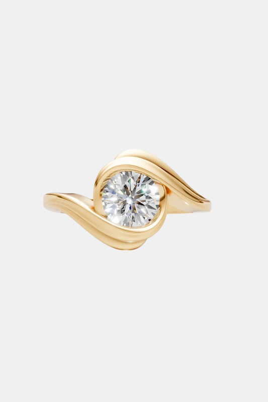 ELYSIA -  Sculptural Bypass Diamond Ring AG & CO Jewellery