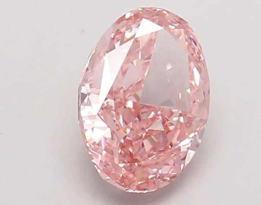 1.48ct Oval Lab Grown Diamond (Colour Fancy Vivid Pink, Clarity VVS2, IGI Certified) AG & CO Jewellery