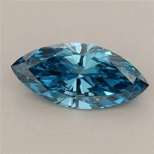 0.67ct Marquise Lab Grown Diamond (Colour Fancy Vivid Blue, Clarity VS1, IGI Certified) AG & CO Jewellery
