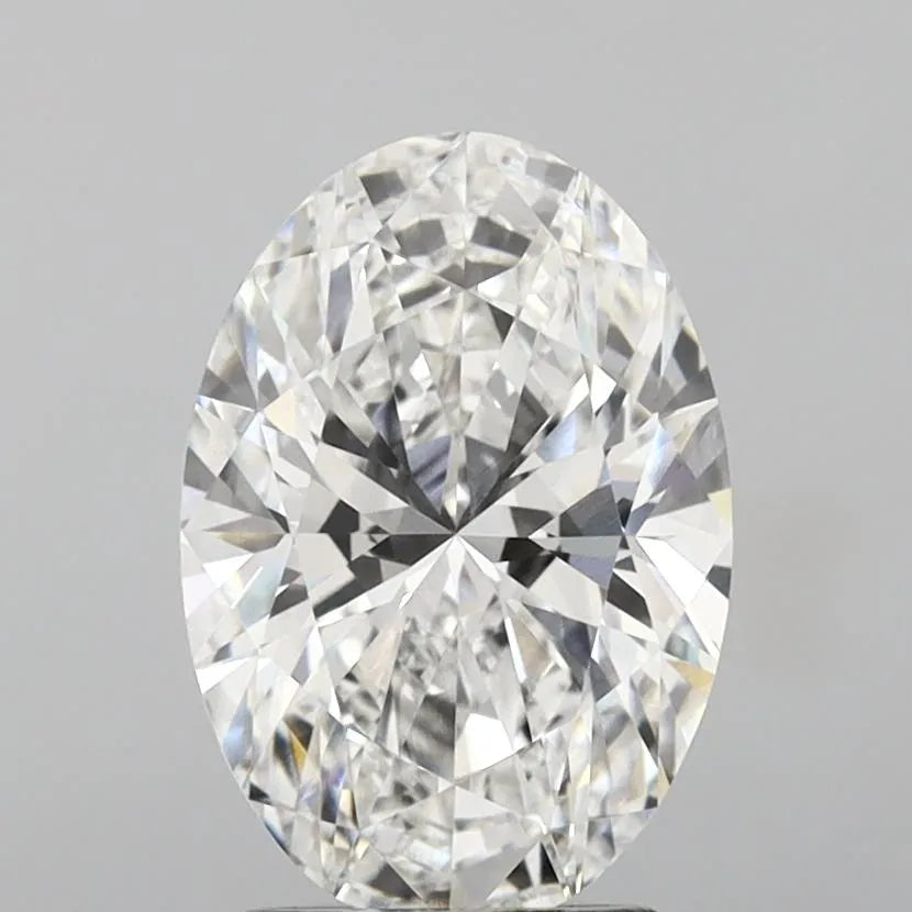 3.01ct oval lab grown diamond (colour e, clarity vvs2, igi certified)