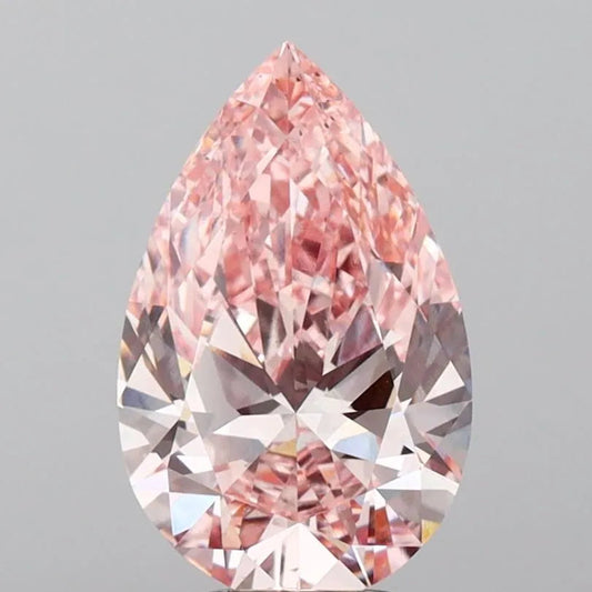 4.00ct Pear Lab Grown Diamond (Colour Fancy Intense Pink, Clarity VS2, IGI Certified) AG & CO Jewellery