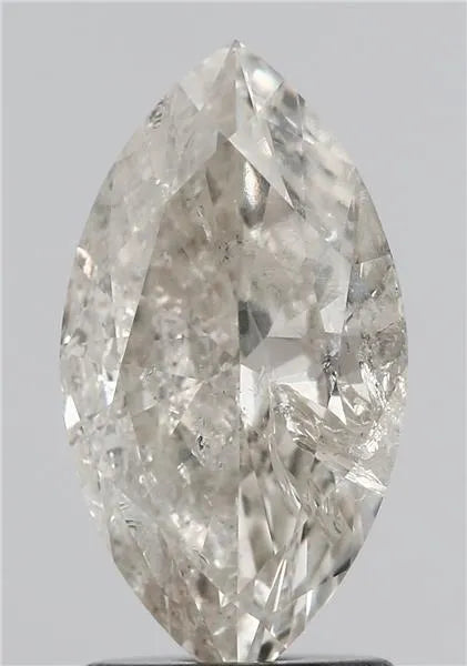 1.67ct marquise natural diamond (colour l, clarity i1, cut vg, igi)