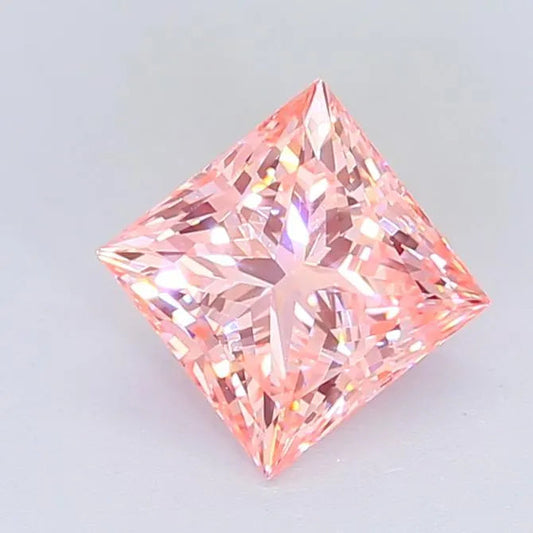 2.03ct Princess Lab Grown Diamond (Colour Fancy Vivid Pink, Clarity VVS2, IGI Certified) AG & CO Jewellery