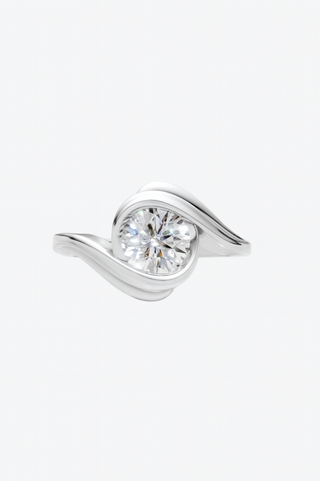 ELYSIA -  Sculptural Bypass Diamond Ring AG & CO Jewellery