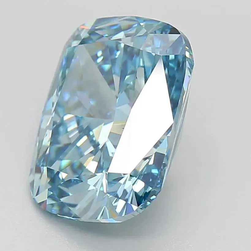 4.50ct Elongated Cushion modified Lab Grown Diamond (Colour Fancy Deep Blue, Clarity VS1, IGI Certified) - AG & CO Jewellery