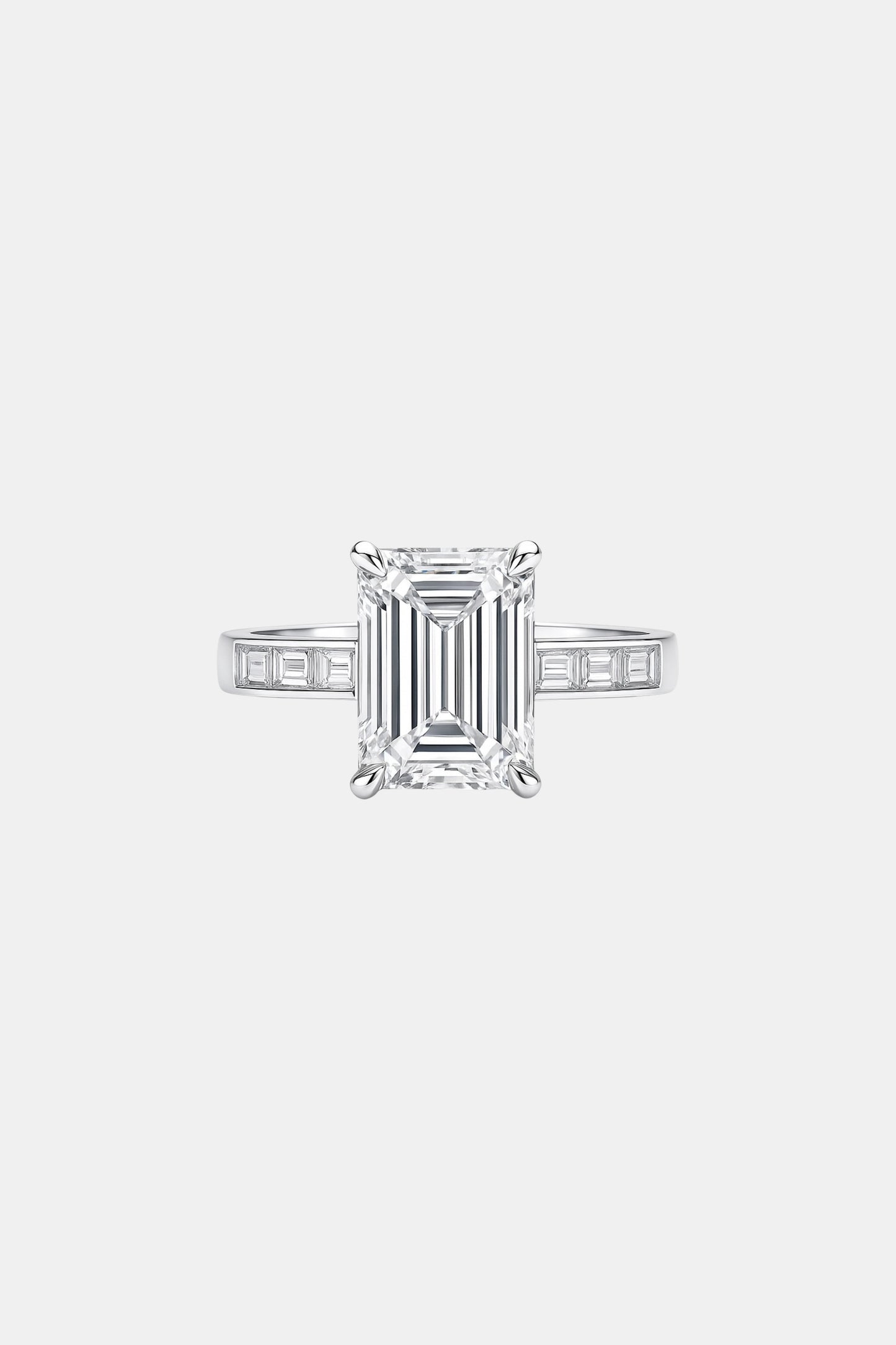 penelope - solitaire with emerald channel band ag & co jewellery